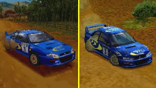 Colin McRae Rally vs Colin McRae Rally 2 PS One Graphics Comparison [upl. by Nahshon822]