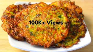 Quick and Crispy Healthy Zucchini Fritters [upl. by Eenerb599]