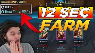 12 SECOND CAMPAIGN FARMER 123 BRUTAL  Raid Shadow Legends [upl. by Ecirted]