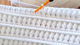 Unique Very Easy Crochet sewing pattern baby blanket consisting of two rows for beginners [upl. by Alarice]