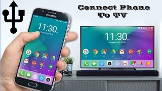 HOW TO CONNECT MOBILE PHONE TO TV  SHARE MOBILE PHONE SCREEN ON TV [upl. by Diane-Marie]