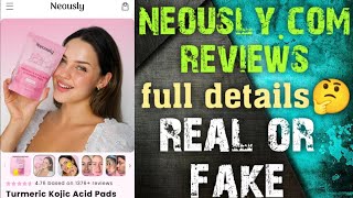 neously kojic acid pads reviews  neouslycom reviews  neously com pads real or fake review [upl. by Airdnaz377]