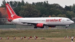 Corendon Airlines Boeing 73786J 9HTJG Takeoff at Berlin Tegel Airport [upl. by Marsha]