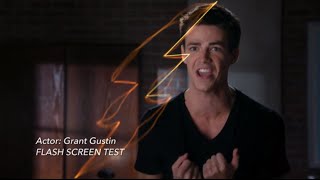 Check Out Grant Gustins Screen Test For The Flash [upl. by Naerol111]