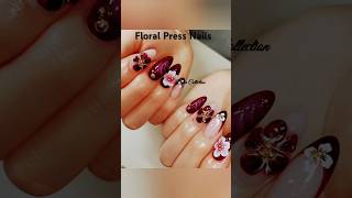 Floral Nails  Gift Nails  Press Nails  Beautiful Nail Art [upl. by Ferino820]