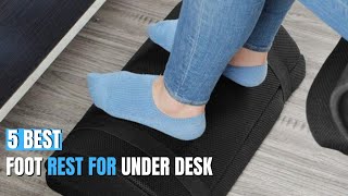 Top 5 Best Foot Rest For Under Desk Of 2021  Foot Rest Under Desk At Work Relieve Leg Hip Back Pain [upl. by Adnuahsal]