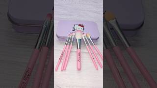 Hello Kitty Makeup Brushes  hellokitty makeupbrushes trending shorts viral youtubeshorts [upl. by Eniwtna555]