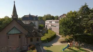 Collège Champittet  The Pully campus from the air [upl. by Etnwahs]