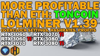 LOLMINER 139 TONCOIN OVERCLOCK SETTINGS HASHRATES PROFITS [upl. by Adneral]