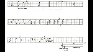 Morton Feldman  The King of Denmark for Percussion 1965 ScoreVideo [upl. by Walther]