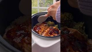 Teriyaki Salmon Bowl in a Rice Cooker [upl. by Cupo]