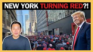 MASSIVE Crowds Fill NYC Streets Before HUGE Trump Rally at Madison Square Garden [upl. by Celie]