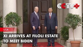 Xi Arrives at Filoli Estate to Meet Biden [upl. by Llerud]