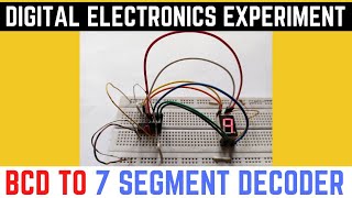 BCD to 7 Segment Decoder  BCD to 7 segment decoder using IC 7447 [upl. by Siuraj965]