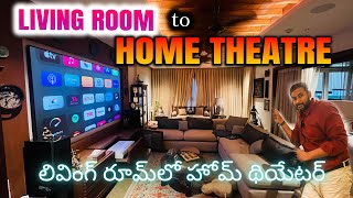 quotCreating Cinematic Magic Your Living Room into a 512 Dolby Atmos Home Theater Setupquot in Telugu [upl. by Sivartal]