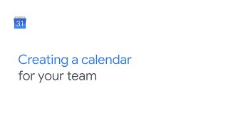 Create a team project or vacation calendar on Google Calendar [upl. by Norrahc900]