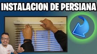 como instalar persiana para ventana o puertas de ventana [upl. by Ainedrag764]