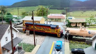 Using the Atlas B307 to switch General Chemical and the team track in Chillicothe [upl. by Noisla]