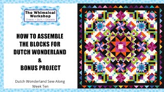 How to Assemble the blocks for Dutch Wonderland amp Bonus Project [upl. by Adni662]