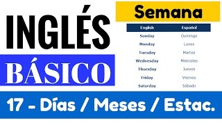 Días de la semana Meses y estaciones del año en inglés quotYes en Inglés 1quot Video 17 [upl. by Anniahs]