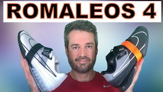 Nike Romaleos 4 Olympic Weightlifting Shoe  First Look Sizing and Comparison to Romaleos 3 XD [upl. by Ornstead266]