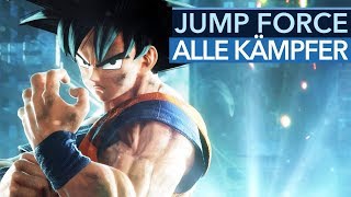 Alle 40 Kämpfer aus Jump Force Gameplay [upl. by Ellinet]