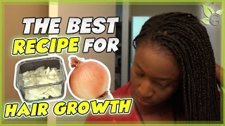 The BEST Onion Juice Recipe for Maximum HAIR GROWTH [upl. by Opaline]