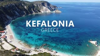 Kefalonia Greece Argostoli Fiskardo Petani Beach Sami Myrthos Beach DJI Mini 2 [upl. by Ihana881]