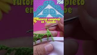 756 crochet puntillasparaservilletas hechoamano puntillas bordado puntillasmaribel tutorial [upl. by Lezley]