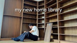 setting up my NEW dream home library for 1500 books its bigger and better [upl. by Kcered199]