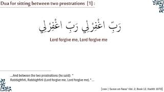 Dua for sitting between two prostrations 1 [upl. by Yboc]