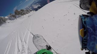 SKY WAY MONTE BIANCO FREERIDE COURMAYEUR GOPRO 2016 [upl. by Brewster]