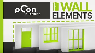 How to insert WINDOWS and DOORS in Your FLOOR PLAN  pConplanner Tutorial [upl. by Ling]