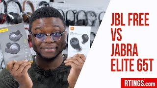 Jabra Elite 65t vs JBL Free Headphones Review  RTINGScom [upl. by Analeh]