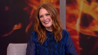 Julianne Moore on Philip Seymour Hoffman Hunger Games [upl. by Latnahs]