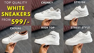 BEST WHITE SNEAKERS STARTING FROM 599  Affordable White Sneakers For Men  Yash Kadam [upl. by Elder]