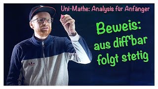 65 Beweis Aus Differenzierbarkeit folgt Stetigkeit  Analysis für Anfänger Differentialrechnung [upl. by Jud443]