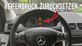 Mercedes AKlasse amp BKlasse Reifendruck zurücksetzen  Reifendrucküberwachung [upl. by Ymac]