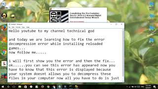 Decompression error Fixed100 working 2018 [upl. by Eejan]