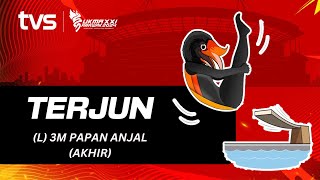 Akuatik Terjun L 3M Papan Anjal Akhir  SUKMA Sarawak 2024 [upl. by Hennebery]