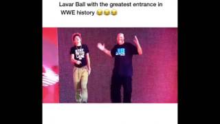 LAVAR BALL WWE RAW ENTRANCE With Lamelo Hilarious [upl. by Donahoe767]