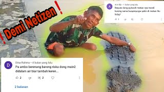 G0KL ❗DEMI NETIZEN ❗Pak Ambo Berenang Bareng Buaya Riska [upl. by Rehpinej]