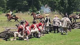 Battle of Hucks Defeat Reenactment  July 13 2024 Brattonsville SC [upl. by Ellecrag]