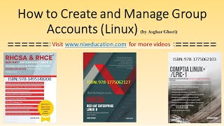 How to Create Modify and Delete Group Accounts in Linux [upl. by Nnarefinnej492]