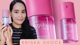 DEO CORPORAL  DESODORANTE KRISKA SHOCK • USEI NAS AXILAS [upl. by Maryann]