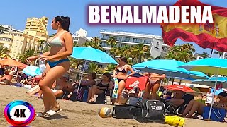 Benalmádena Spain Beach Walk Costa del Sol June 2024 Summer 4K [upl. by Sobel394]