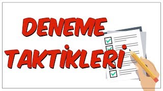 Deneme Sınavı Taktikleri [upl. by Kipp]