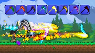 Terraria But EVERY Scythe Attacks At The Same Time [upl. by Christalle]