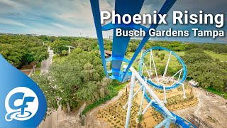 Phoenix Rising front seat onride 5K POV 60fps Busch Gardens Tampa [upl. by Tasha693]