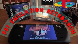 Steam Deck Retroarch PS1 Emulation [upl. by Edmea688]